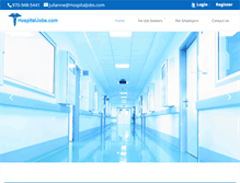 Tablet Screenshot of hospitaljobs.com
